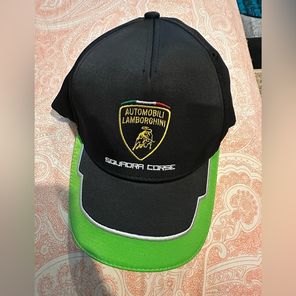 Lamborghini Black and Green Men’s Cap in excellent condition - Picture 2 of 11